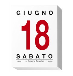 Blocco calendario 2027 da muro 8,5x11,5 cm Commerciale