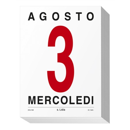 Blocco calendario 2027 da muro 12,8x17,5 cm Ministeriale