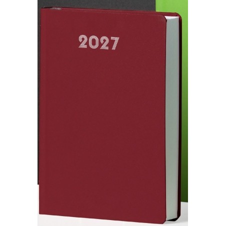 Bulk agenda giornaliera 2027 15x21 cm bordeaux