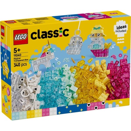 LEGO Classic 11040 Scatola magica trasparente 340 pezzi