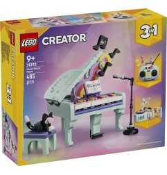 LEGO Creator 3 in 1 31392 Pianoforte decorativo con gatto