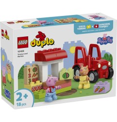 LEGO DUPLO 10468 Peppa Pig trattore e mercato 18 pezzi
