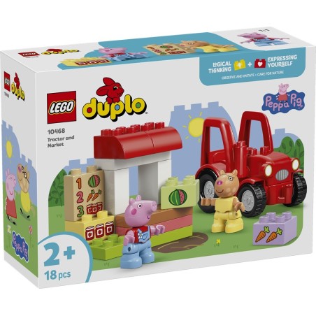 LEGO DUPLO 10468 Peppa Pig trattore e mercato 18 pezzi