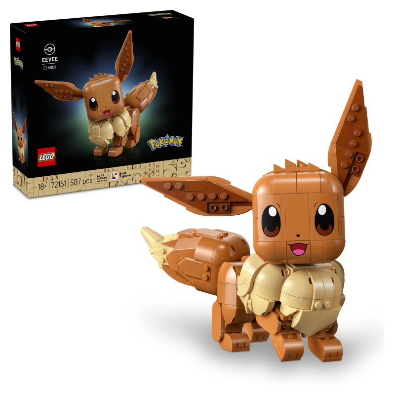 LEGO Pokemon 72151 Eevee modello da costruire