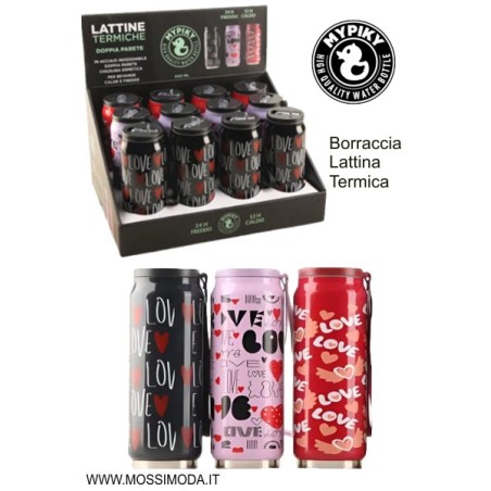 Mypiky borraccia termica a lattina 400 ml fantasie girls