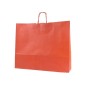 Mainetti Bags Shopper in carta kraft 54x14x45 cm manici a cordino ritorto rosso confezione 10 pezzi
