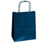 Mainetti Bags Shopper in carta kraft 22x10x29 cm manici a cordino ritorto blu confezione 25 pezzi Mainetti Bags Shopper in carta kraft 22x10x29 cm manici a cordino ritorto blu confezione 25 pezzi
