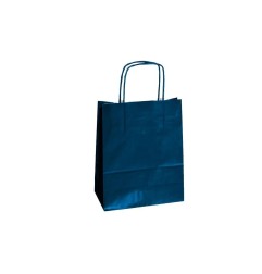 Shopper in carta kraft 45x15x50 cm manici a cordino ritorto bl