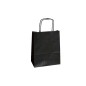 Mainetti Bags Shopper in carta kraft 26x11x35 cm manici a cordino ritorto nero confezione 25 pezzi
