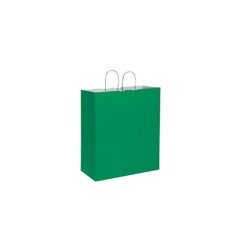 Shopper in carta kraft 45x15x50 cm manici a cordino ritorto ve