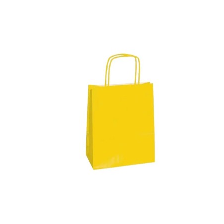 Shopper in carta kraft 45x15x50 cm manici a cordino ritorto gi