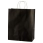 Mainetti Bags Shopper in carta kraft 18x8x24 cm manici a cordino ritorto nero confezione 25 pezzi