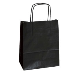 Shopper in carta kraft 36x12x41 cm manici a cordino ritorto ne