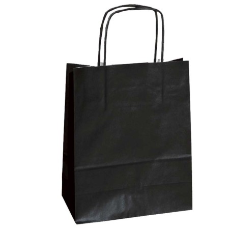 Shopper in carta kraft 36x12x41 cm manici a cordino ritorto ne