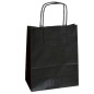 Mainetti Bags Shopper in carta kraft 36x12x41 cm manici a cordino ritorto nero confezione 25 pezzi