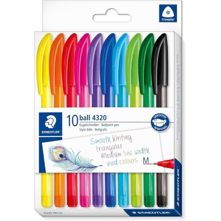 Staedtler Penna a sfera 4320 MC10 Tappo 10PZ Col