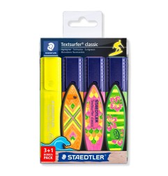 Staedtler Textsurfer Classic evidenziatori astuccio 3+1