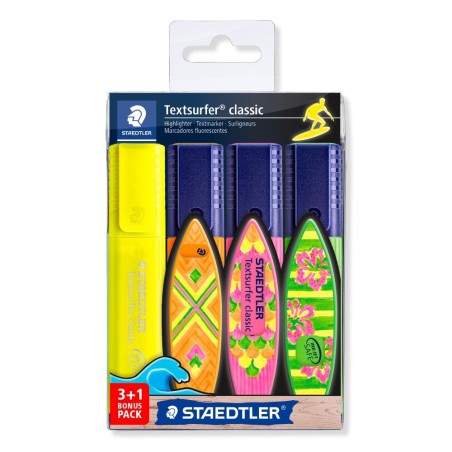 Staedtler Textsurfer Classic evidenziatori astuccio 3+1