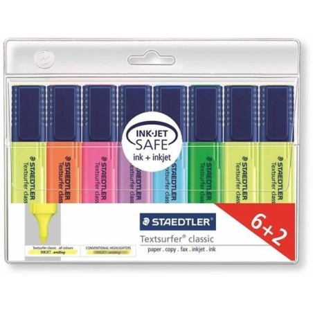 Staedtler Textsurfer Classic 364 evidenziatori astuccio 6+2