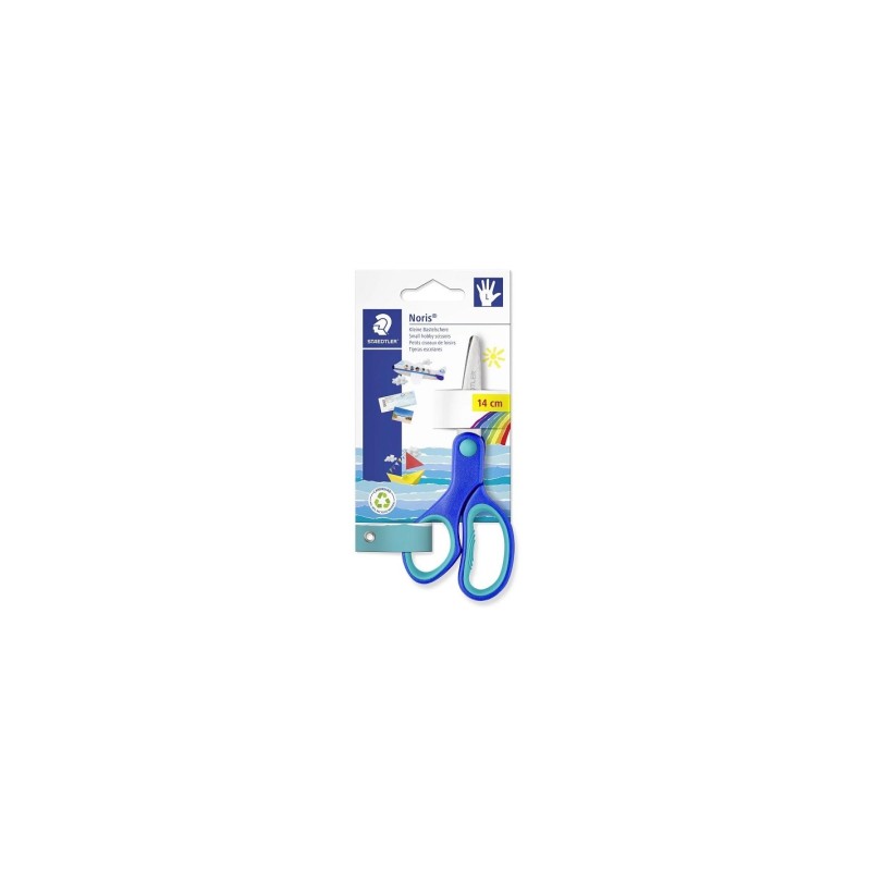 Staedtler Noris Club 965 forbici 14 cm per mancini punta arrotondata 965 14LNBK Staedtler Noris Club 965 forbici 14 cm per mancini punta arrotondata 965 14LNBK