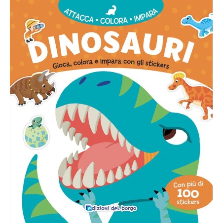 Giunti Editore Gioco didattico in Vacanza Dinosauri Attacca Co