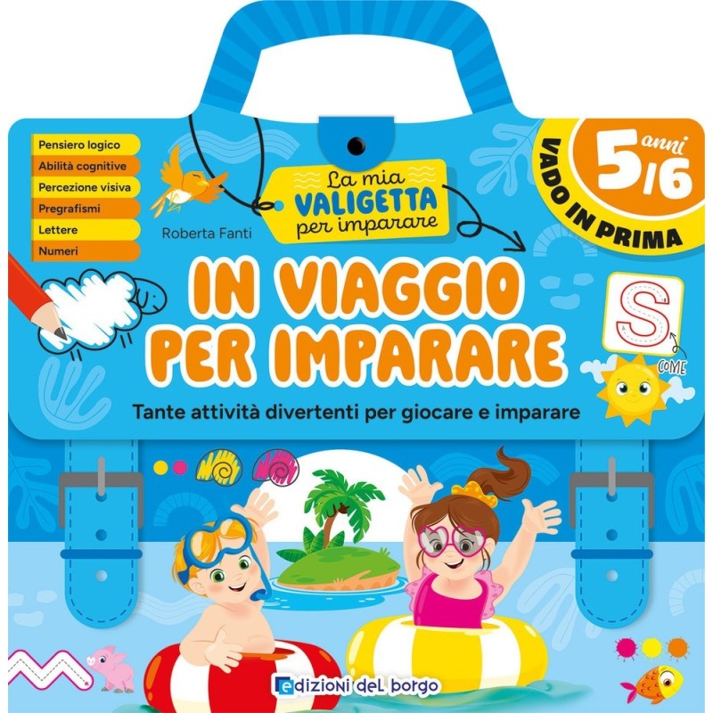 Giunti Editore Gioco didattico in Vacanza in Viaggio per Imparare 5 Anni Giunti Editore Gioco didattico in Vacanza in Viaggio per Imparare 5 Anni