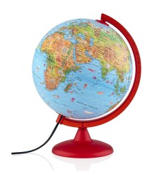 Tecnodidattica mappamondo Zoo Ø 25 cm luminoso