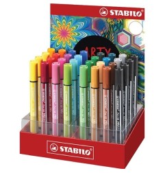 Stabilo Pen 68 MAX espositore 32 pennarelli ARTY punta a scalp