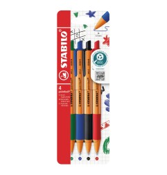 Stabilo Pointball astuccio 4 penne a sfera 0,5 mm assortite
