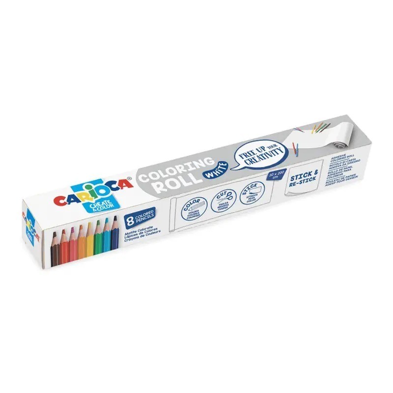 Carioca Rotolo da colorare White 200X30CM Carioca Rotolo da colorare White 200X30CM