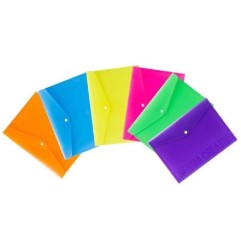 Nikoffice Busta P/doc A4 C/bott Pastel 6pz