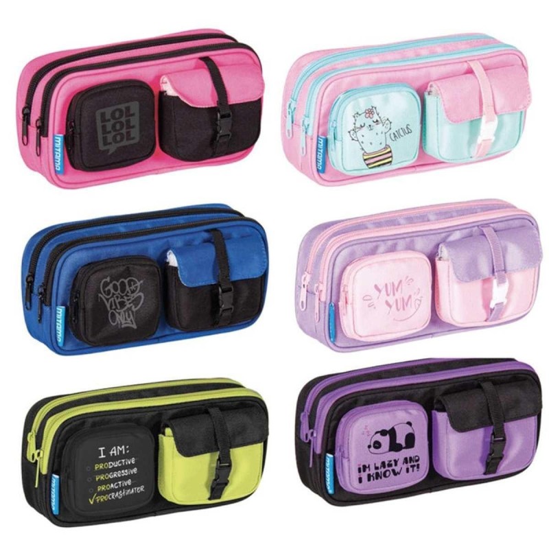 Mitama astuccio bustina 2 zip Pockets colori assortiti Mitama astuccio bustina 2 zip Pockets colori assortiti