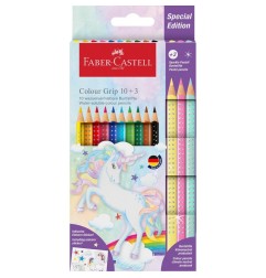 Faber Castell Pastelli Color Grip Unicorno Col 10+3 Triang