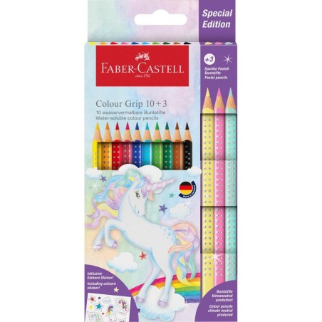 Faber Castell Pastelli Color Grip Unicorno Col 10+3 Triang