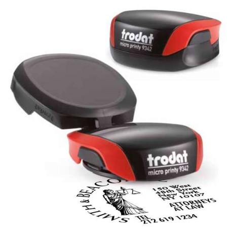 Porta Trodat Timbro Trodat Micro Mobile 9342 42 Col Box Neutro