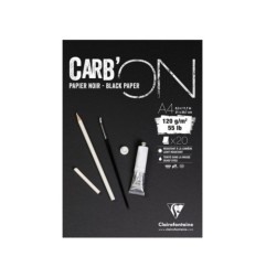 Blocco Clairefontaine Carb'On A4 nero 120 g – 20 fogli
