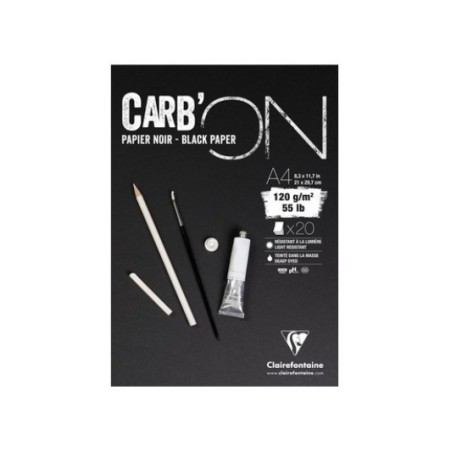 Exaclair Colla Blocco A4 20FG 120GR TO Clairefontaine nero