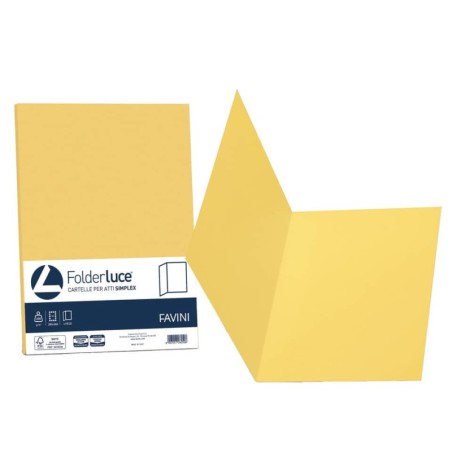 Favini Copertina 50 pz Pannosa Sole 200 gr giallo
