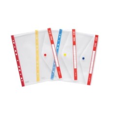 Iternet Busta 22X30 Chiusura Bottone 5pz 7005 giallo