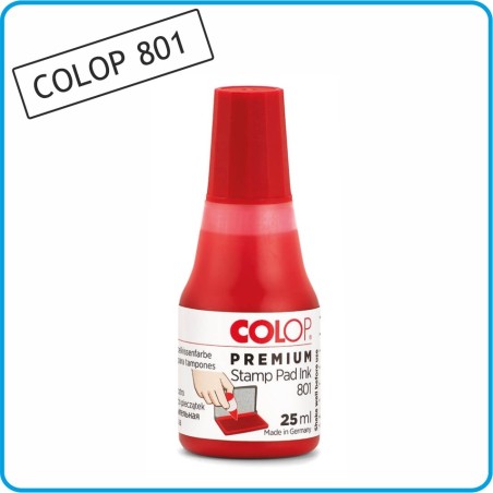 WHIRT E GOFFI Inchiostro Colop 25ML 801 Premium 801.25 rosso