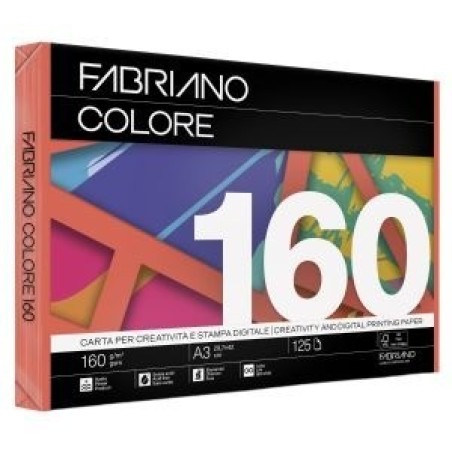 FABRIANO Carta per fotocopie Colore A3 160 gr 125 Fogli 759160