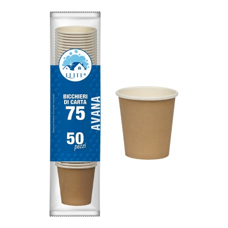 Office Bicchieri Caffe in Carta Avana/ NO 75ML 50 Pezzi Inter