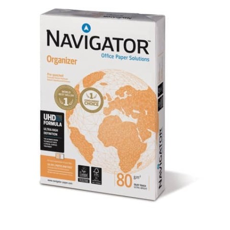 Navigator Organizer carta A4 4 fori 80 g/m² risma 500 fogli
