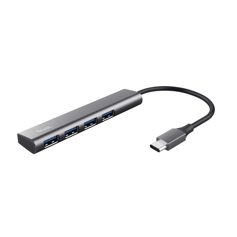 Trust Halyx hub USB-C con 4 porte USB-A 3.2 Gen1 in alluminio 24948