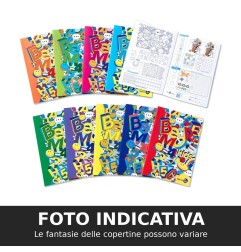 BM maxi quaderni A4 rigatura 10M fantasia bambino – 10 pezzi