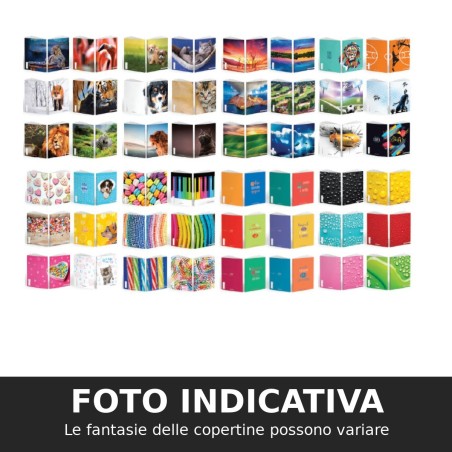BM maxi quaderni A4 rigatura C fantasia ragazza – 10 pezzi
