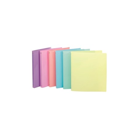 Raccoglitore Nikoffice 4 anelli Ø 30 mm PPL pastello