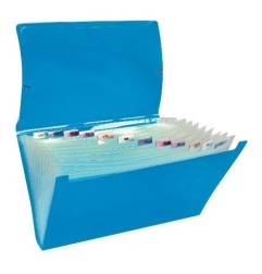 Arda classificatore a soffietto 13 scomparti 26,5 x 13,5 cm Keep Colour Fluo 0239FLU