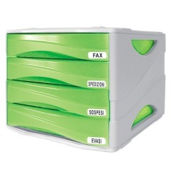 Arda cassettiera Smile 4 cassetti verde TR15P4PV
