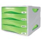 Arda cassettiera Smile 4 cassetti verde TR15P4PV Arda cassettiera Smile 4 cassetti verde TR15P4PV